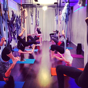 aerial yoga class